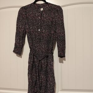 GAP Black and Pink Long Sleeve Dress